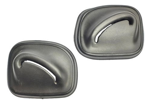 Par De Capa Do Cinto Traseiro Vw Gol 2 Porta 373857850 Cor Preto