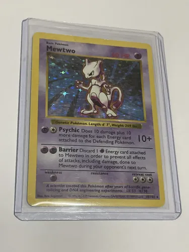 ミュウツー　第一弾　Mewtwo　Base Set Carta Pokémon Mewtwo Holo Base Set Vintage Shadowless | MercadoLivre