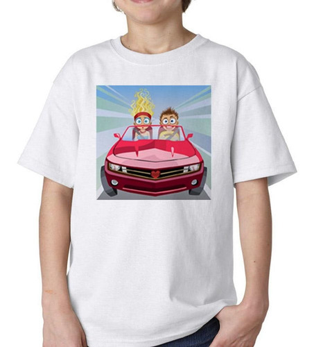 Remera De Niño Hombre Y Mujer Enamorados Manejando