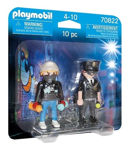 Playmobil Duo Pack Policia Y Artista Callejero