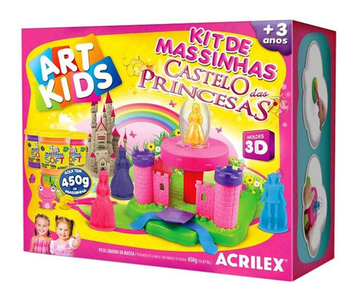 Juego de plastilina Acrilex Princess Castle, 450 g