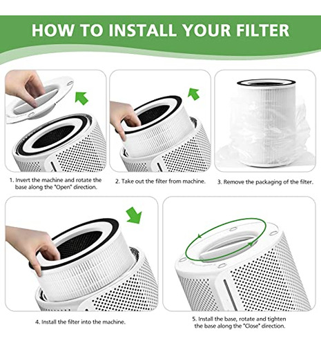 Filtro True Hepa Kilo, Compatible Con Afloia Kilo, Kilopro,
