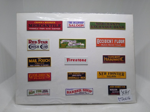 Imagen 4 de 9 de Nico Carteles Con Nombres Empresas Americanas H0 (tma 16)