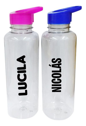 5 Botellas Plásticas 750 Cc Souvenir Personalizadas Elección