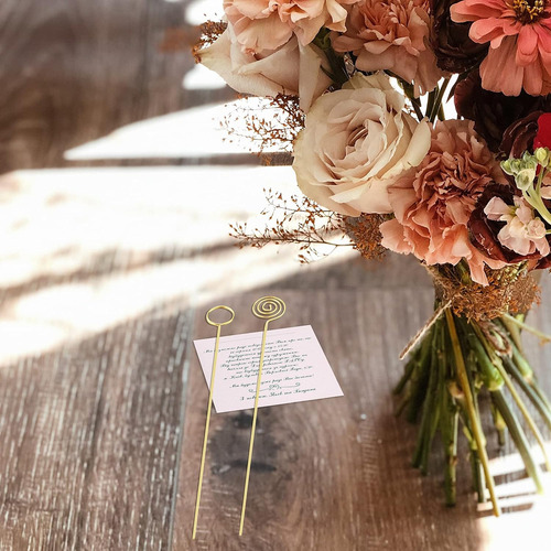 40 Piezas De Soporte Tarjetas Diseño De Flores, Bodas,...