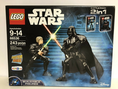 Lego Star Wars Luke Skywalker Vs Vader 66536 Exclusivo Cantidad De Piezas 243