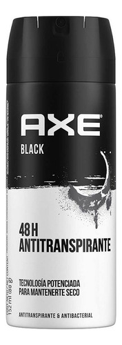 Antitranspirante en aerosol Axe Black 90 g