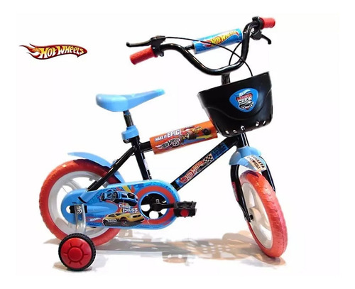Bicicleta Unibike Art. 121230 Rod. 12 Hotwheels