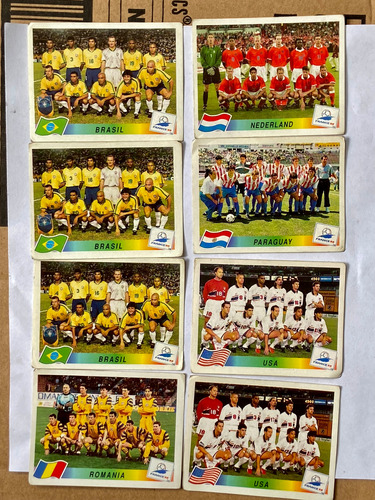 Lote 8 Figuritas Mundial Francia 1998 Formación De Equipos