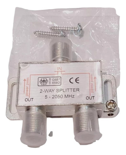 Splitter Para Antena Digital Incluye Adapador Hasta 2 Tv