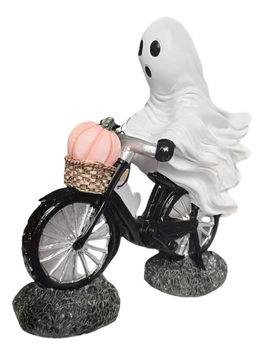 Estatua De Ciclista Fantasma Para Decoración De Halloween