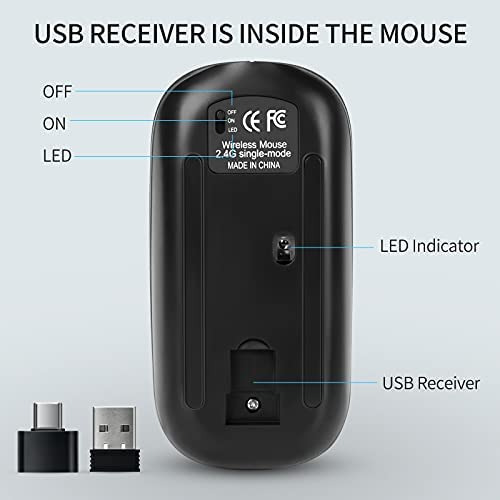 Mouse Kbcase Inalambrico Led/plateado