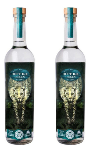Pack De 2 Mezcal Mitre Origen Artesanal Joven 700 Ml