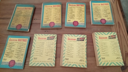 8 Colección Rastros Editorial Acme Años 50 Policial Gruber (Usado)
