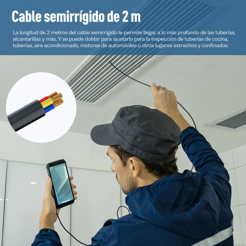 Endoscopio Ulefone Ip67 Impermeable 3 En 1 Conector Usmart