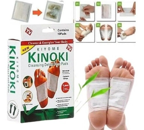 100 Piezas Kinoki Parches-desintoxica-pies-détox Bambú 