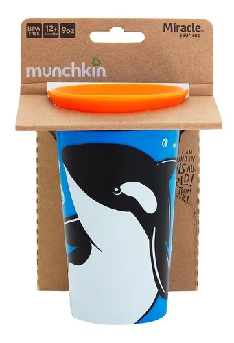 Vaso Miracle Cup 9 Oz Animal Munchkin Orca - B17422