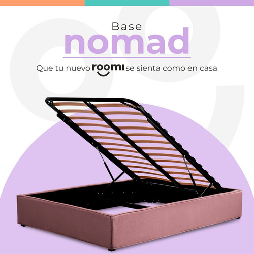 Base Para Colchón Individual Roomi Nomad C/ Almacenaje Rs