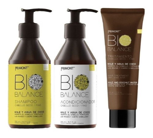 Bio Primont Balance Kale Y Agua De Coco Sham+acondi+mascara 