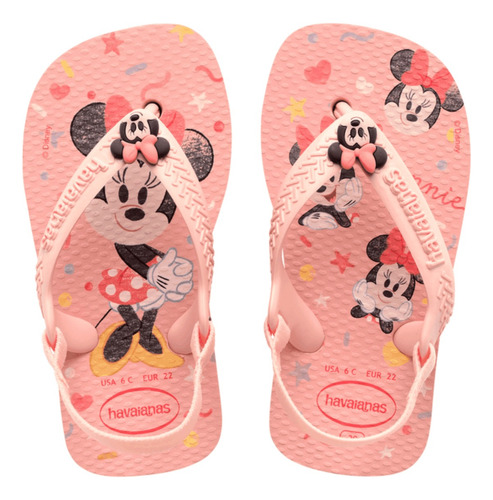 Chinelo Havaianas Disney Baby Com Elásticos Original Bebê