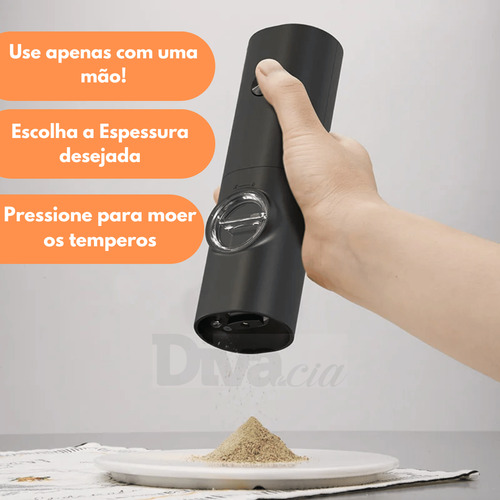 Kit 2 Moedor Sal E Pimenta Elétrico Profissional Automático