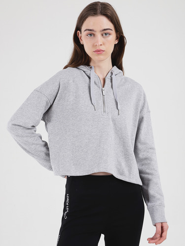 Hoodie Pullover Gris  Mujer Calvin Klein