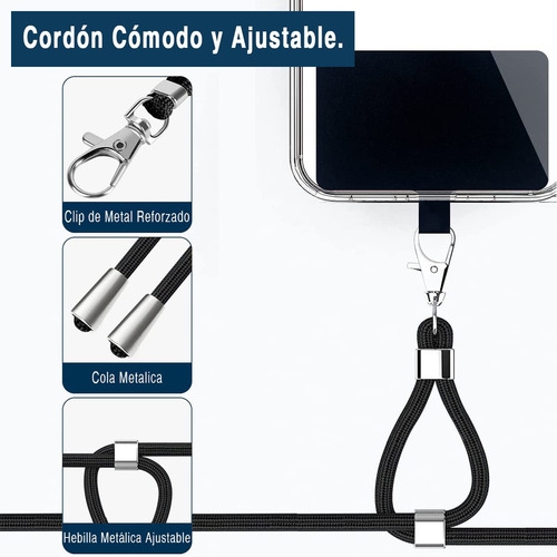 Cordón Para Teléfono Celular, 7 Paquetes, Correa Ajustable,