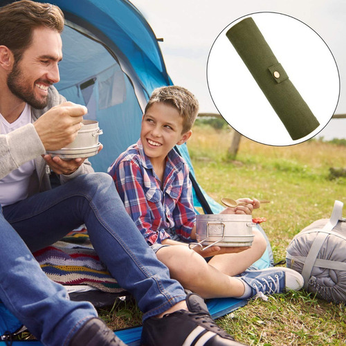 . Set Cubiertos De Bambu Con Estuche 7pz Ecologico Reutiliza
