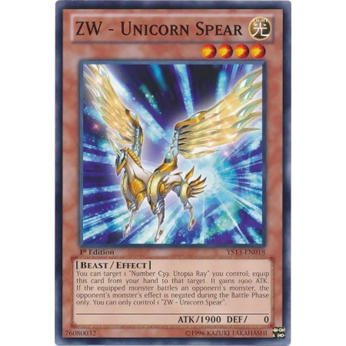 Zw - Unicorn Spear (ys13-en018) Yu-gi-oh!