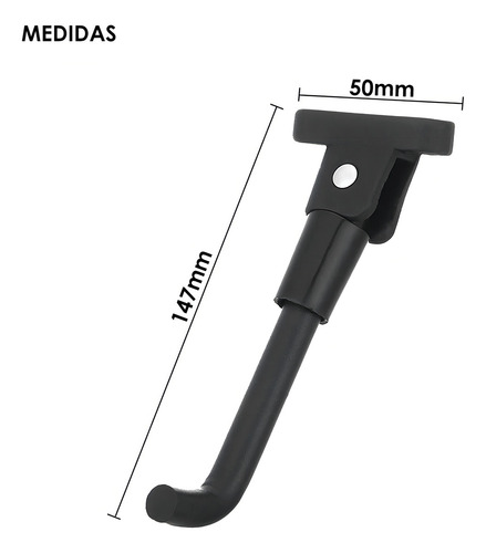 Soporte de pie para apoyar el patinete eléctrico con soporte lateral