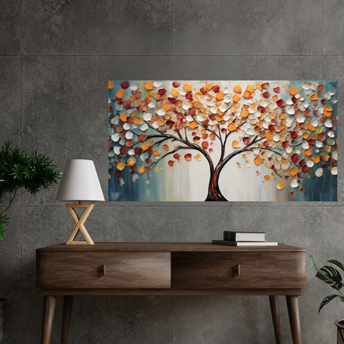 Cuadro Decorativo Arbol Flores Flores Y Arbol 7