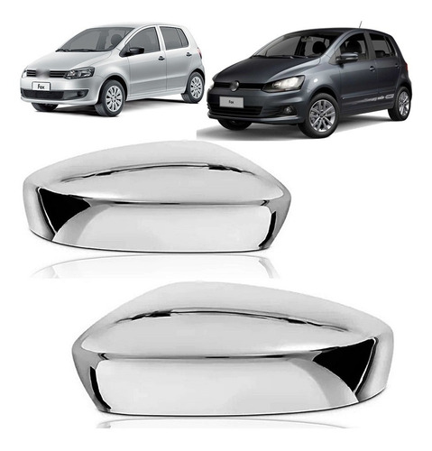 Par Capa Retrovisor S/pisca Cromada Fox Spacefox 2010 A 2020