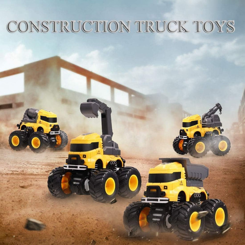 Lonandy Camión De Construcción De Juguete Push And Go Car To