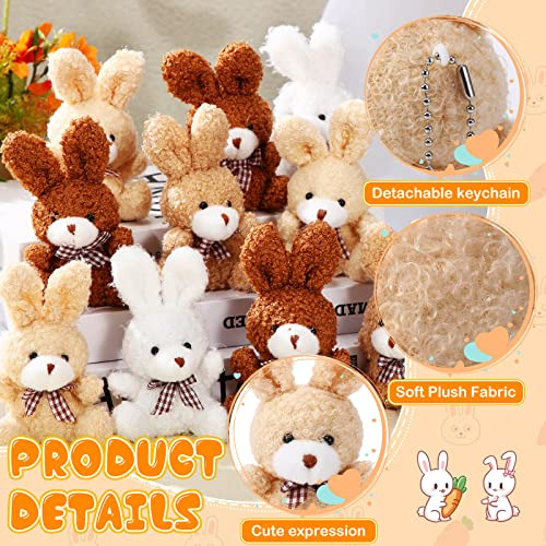 Conjunto De 24 Conejitos De Peluche Sotiff, Tamaño Pequeño
