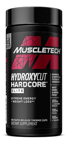 Hydroxycut Hardcore Muscletech X110 Caps Quemador + Energia
