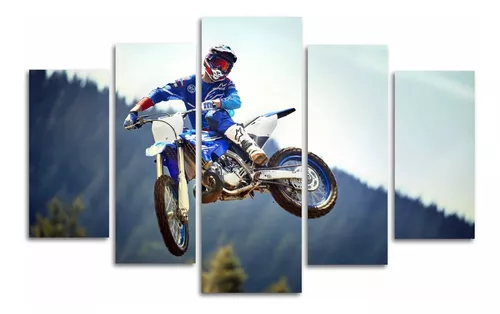 Quadro moto trilha  Compre Produtos Personalizados no Elo7