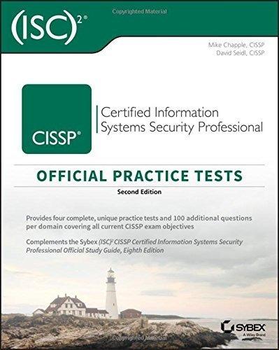 Cissp Official (isc)2 Practice Tests - Chapple, Mi..., De Chapple, Mike, Seidl, David. Editorial Sybex En Inglés