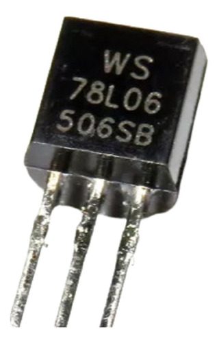 Regulador Ws78l06  78l06 7806  In 35v Out 06v ( + ) 100ma Gp