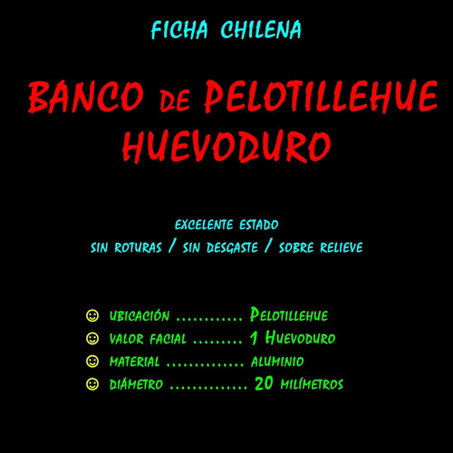 Imagen 4 de 5 de ¬¬ Ficha Ms / Condorito Banco Pelotillehue / Huevoduro Zp