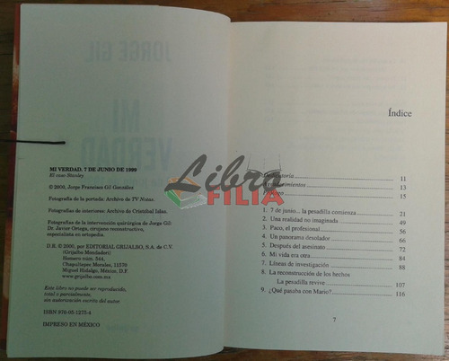Mi Verdad, 7 Junio 1999 - Jorge Gil (2000) Caso Paco Stanley (Usado)