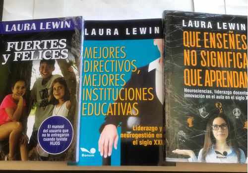 Libros Lewin Laura 3 Tomos Directivos Enseñes Y Fuertes Bonu
