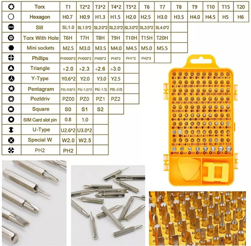 Kit Destornillador Puntas Celular Tablet Pc Reparacion Profe