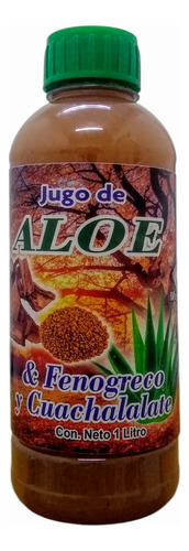 Jugo De Aloe Con Fenogreco Y Cuachalalate Orgánico 1l