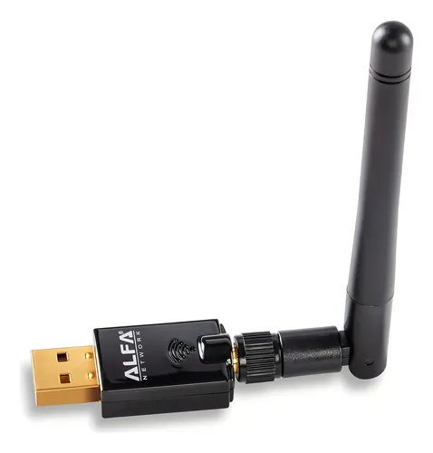 Alfa Network Awus036acs Wide-coverage Dual-band Ac600 Usb Wireless Wi-fi Adapter W/ High-sensitivity External Antenna - Windows, Macos & Kali Linux Supported
