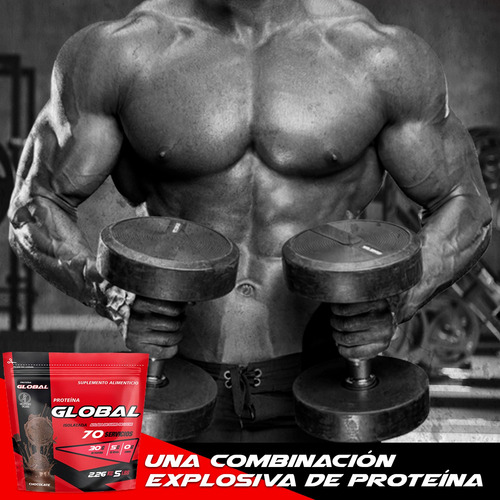 Proteína Isolate Global Protein 2.26kg 5lbs En Bolsa Chocolate