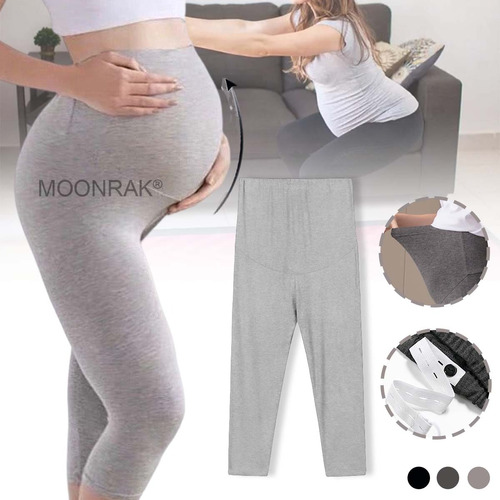 Pantalones De Maternidad Embarazo De Cintura Alta Ajustable