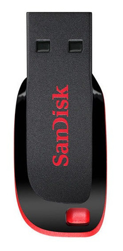 Imagen 5 de 6 de Memoria USB SanDisk Cruzer Blade 32GB 2.0 negro y rojo
