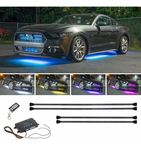 Million Color Juego Luz Led Inal Ambrica Para Bajo Auto