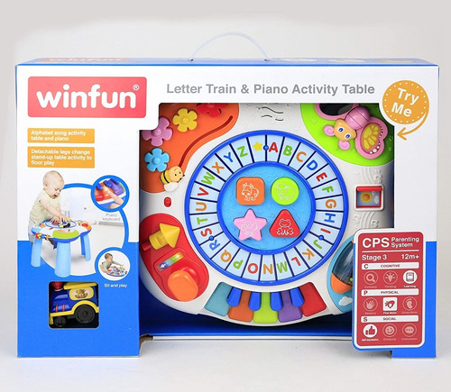 Mesa Didactica Winfun Letter Train & Piano Activity Table