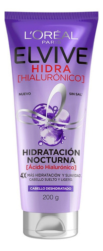 Hidratación Nocturna Elvive Hidra Hialúronico 200 Ml